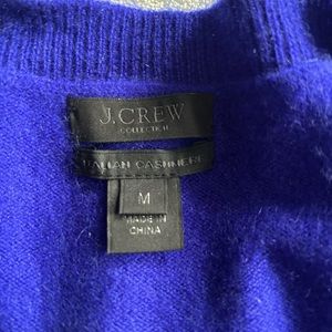 J CREW ITALIAN CASHMERE PULLOVER SWEATER size med